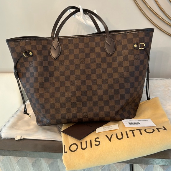 Louis Vuitton Neverfull Damier MM Brown/Cherry EUC 💯Authentic - Picture 3 of 17